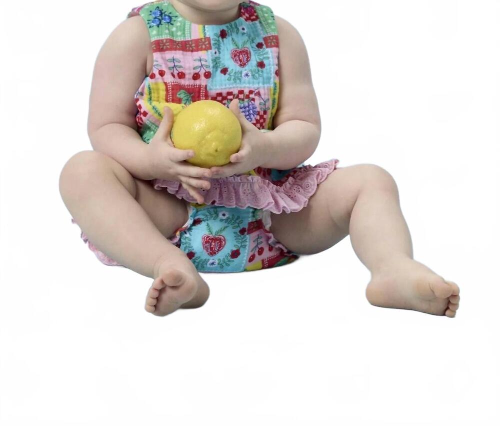 NEW RUFFLEBUTTS kids picnic party swing top set in multicolor